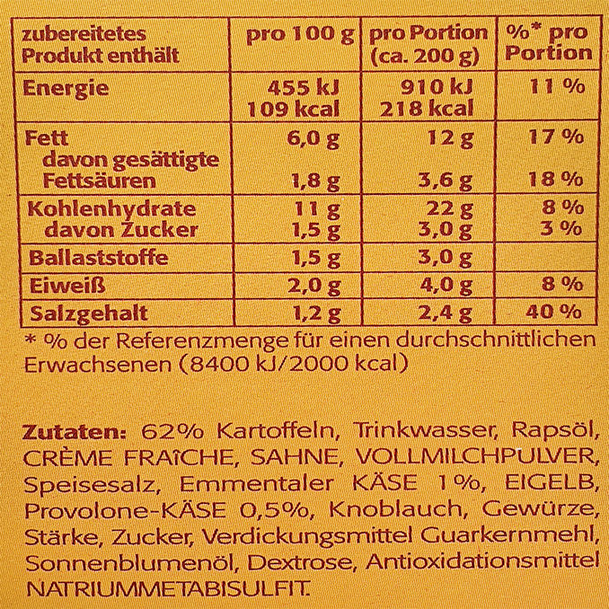 Pfanni Kartoffelgratin